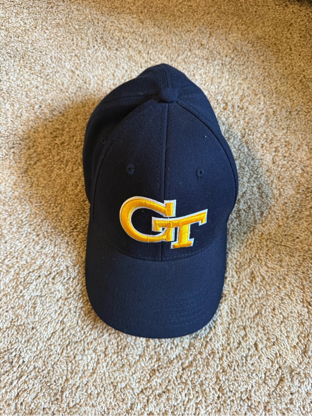 Navy Cap with Yellow Embroidered GT Logo